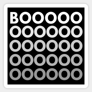 Boooooo. Minimalistic Halloween Design. Simple Halloween Costume Idea Magnet